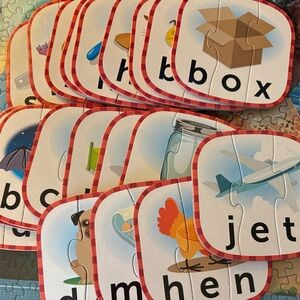 Colorful Word Puzzle Cards